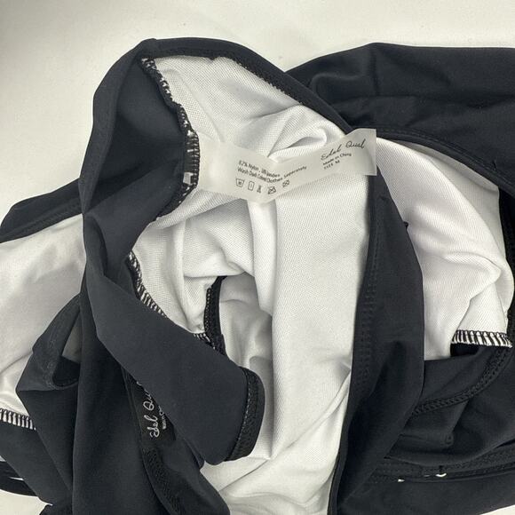 Edel Qual size-Medium High Waist Tankini Women Two Piece Swimsuit Black *READ... - Picture 13 of 14